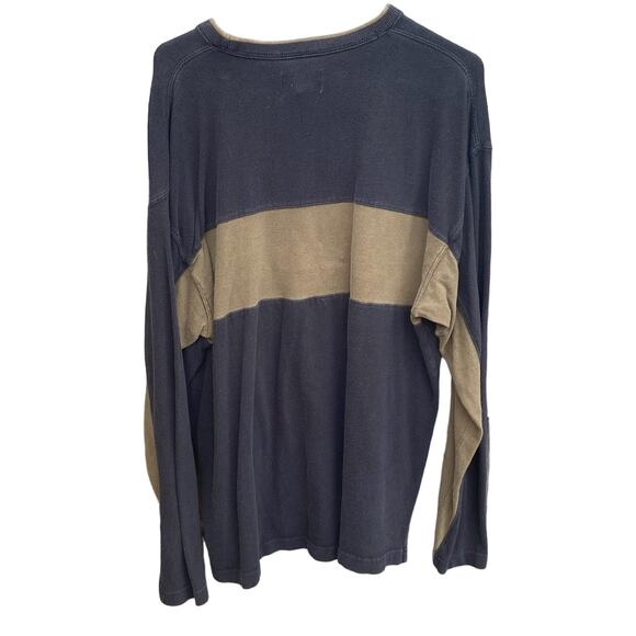 Sonoma Jean Company black khaki striped sweatshirt Size XL - Picture 2 of 4